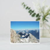 Carte Postale Les Alpes allemandes, Zugspitze, Allemagne (Debout devant)