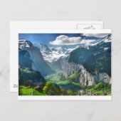 Carte Postale Les Alpes Suisses (Devant / Derrière)