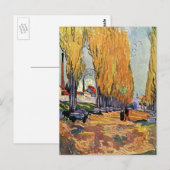 Carte Postale Les Alyscamps (cimetière) par Vincent van Gogh (Devant / Derrière)