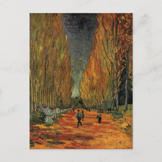 Carte Postale Les Alyscamps (cimetière) par Vincent van Gogh (Devant)