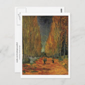 Carte Postale Les Alyscamps Van Gogh Art (Devant / Derrière)