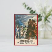 Carte Postale Les Américains combattront toujours pour la libert (Debout devant)