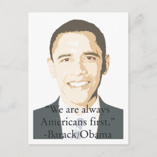 Carte Postale Les Américains d'abord