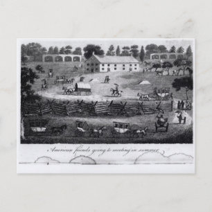 Carte Postale Les amis américains vont se rencontrer en été