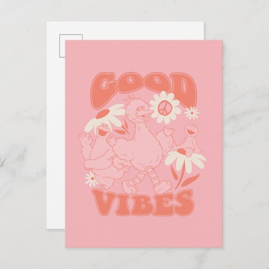 Carte Postale Les amis de la rue Sésame | Good Vibes (Devant / Derrière)