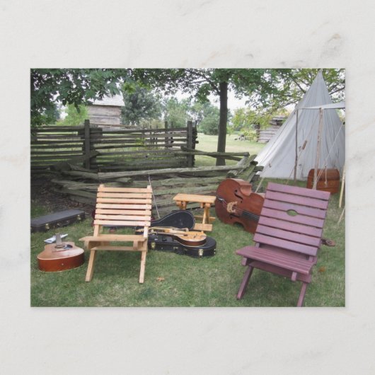 Carte postale "Les amis du musicien qui jouent ens (Devant)