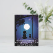 Carte Postale Les Amis Sont Comme Des Étoiles (Debout devant)