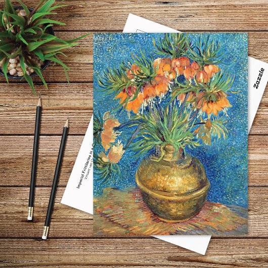 Carte Postale Les amitiés dans un vase de cuivre Van Gogh