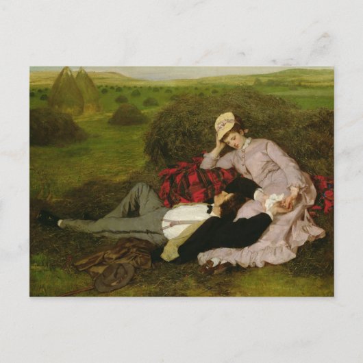Carte Postale Les Amoureux, 1870 (Devant)