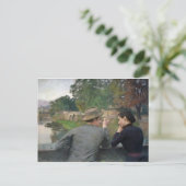 Carte Postale Les Amoureux, 1888 (Debout devant)