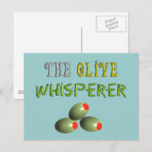 Carte Postale Les Amoureux d'Olive Cadeaux "L'Olive Whisperer" (Devant / Derrière)