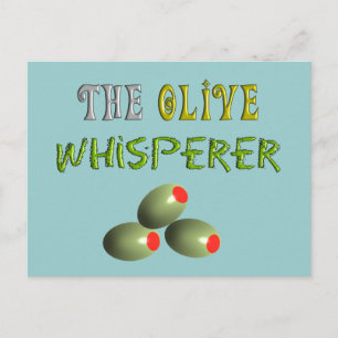 Carte Postale Les Amoureux d'Olive Cadeaux "L'Olive Whisperer"