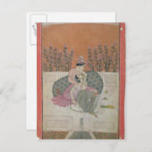 Carte Postale Les amoureux en terrasse, Pahari (Devant / Derrière)