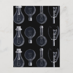 Carte Postale Les ampoules dans l'exposition à l'électricité de
