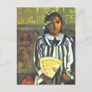 Carte Postale Les ancêtres de Tehamana - Paul Gauguin