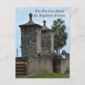 Carte Postale Les anciennes portes de la ville St Augustine FL (Devant)