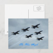 Carte Postale Les anges bleus (Devant / Derrière)