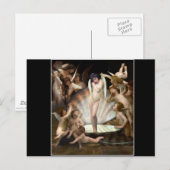 Carte Postale Les anges de Bouguereau entourent Cupidon (Devant / Derrière)