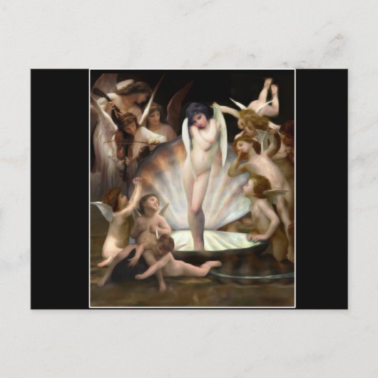 Carte Postale Les anges de Bouguereau entourent Cupidon (Devant)