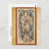 Carte Postale Les Anges de la Hiérarchie Cherubim, Burne Jones (Devant / Derrière)