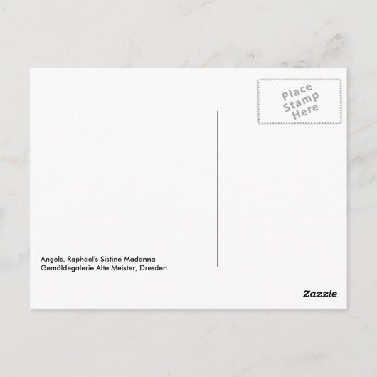 Carte Postale Les anges de Raphaël (Dos)