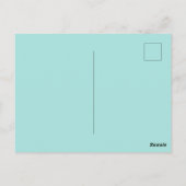 Carte Postale Les animaux adorables design vert décor (Dos)