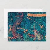 Carte Postale Les animaux dans la forêt, William Morris (Devant / Derrière)