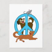 Carte Postale Les animaux de paix (Devant)