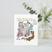 Carte Postale 'les années 50 Cocktail heure (Debout devant)