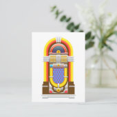 Carte Postale les années 50 juke-box à l'ancienne (Debout devant)