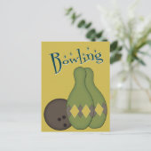 Carte Postale les années 50 Retro Bowling (Debout devant)