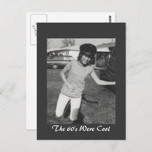 Carte Postale Les années 60 étaient Cool (Devant / Derrière)
