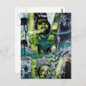 Carte Postale les années 70 douche (Devant / Derrière)