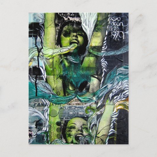 Carte Postale les années 70 douche (Devant)