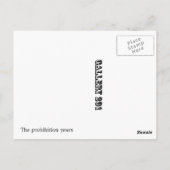 Carte Postale Les années d'interdiction (Dos)