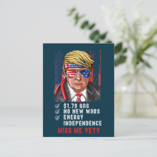 Carte Postale Les Anti-Biden Conservateurs Drôle Me Manquent Pou