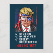 Carte Postale Les Anti-Biden Conservateurs Drôle Me Manquent Pou (Devant)