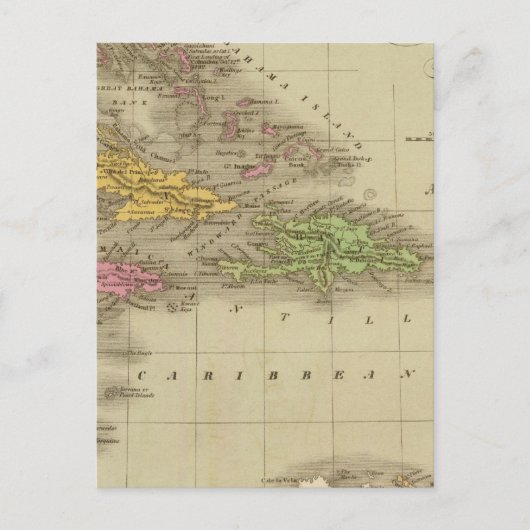 Carte Postale Les Antilles (Devant)