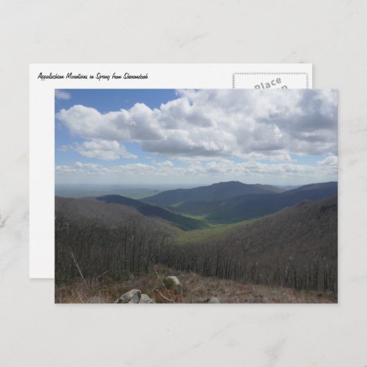 Carte Postale Les Appalaches au printemps (Devant / Derrière)