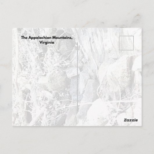 Carte Postale Les Appalaches, Virginie (Dos)
