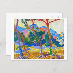 Carte Postale Les arbres   Andre Derain