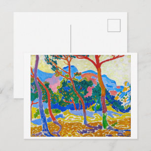 Carte Postale Les arbres Andre Derain