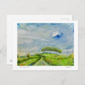 Carte Postale Les arbres de la maison (Devant / Derrière)