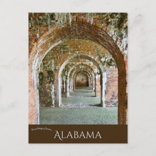 Carte Postale Les Arches de Fort Morgan en Alabama