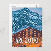 Carte Postale Les Arcs 2000 Station de ski  (Devant / Derrière)