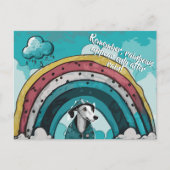 Carte Postale Les arcs-en-ciel apparaissent seulement après la p (Devant)