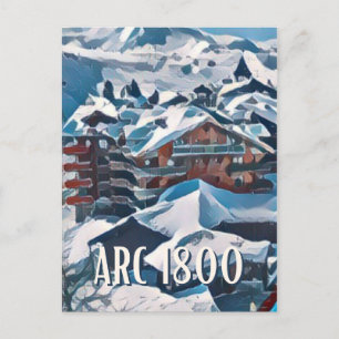 Carte Postale Les Arcs Station de ski