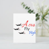 Carte Postale Les as volent haut (Debout devant)