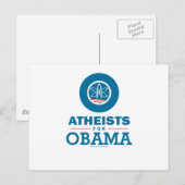 Carte Postale Les athées d'Obama (Devant / Derrière)