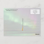 Carte Postale Les aurores nordiques de l'Islande (Dos)